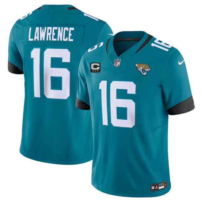 Men & Women & Youth Jacksonville Jaguars #16 Trevor Lawrence Teal 2023 F.U.S.E With 3- Star C Patch Vapor Untouchable Limited Football Stitched Jersey